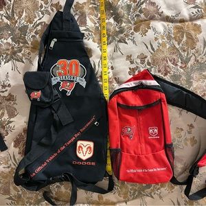 Pair of NWOT Vintage Tampa Bay Buccaneers sling backpacks